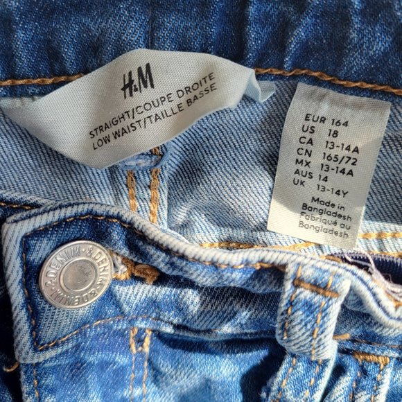 H&M Jeans Youth size 13-14ca straight cargo - Picture 11 of 11